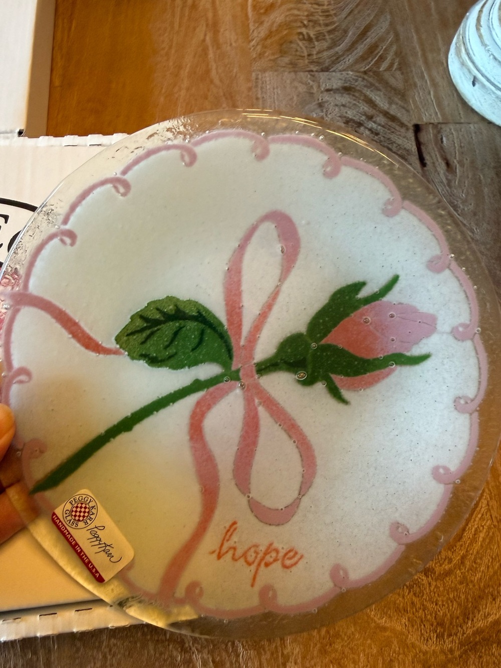 Peggy Karr Breast cancer plate